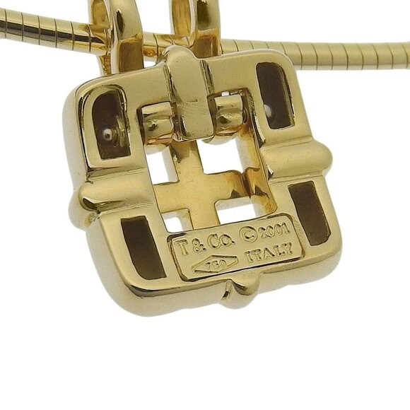 TIFFANY&Co. Biscayne Necklace choker K18 yellow gold 15.5g Women - Picture 3 of 7